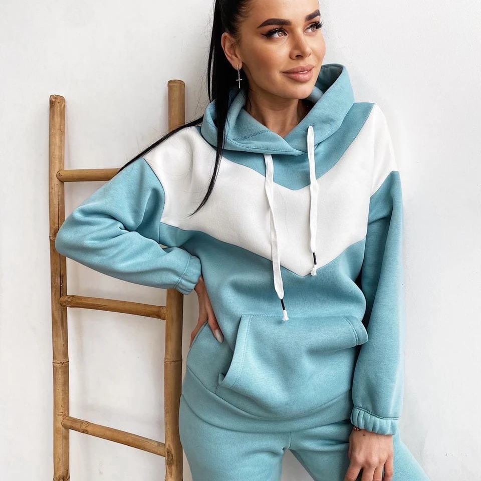 Custom logo 2021 blank solid color tracksuit jogger running clothing pullover women long sleeves two piece hoodie set
Custom logo 2021 blank solid color tracksuit jogger running clothing pullover women long sleeves two piece hoodie set