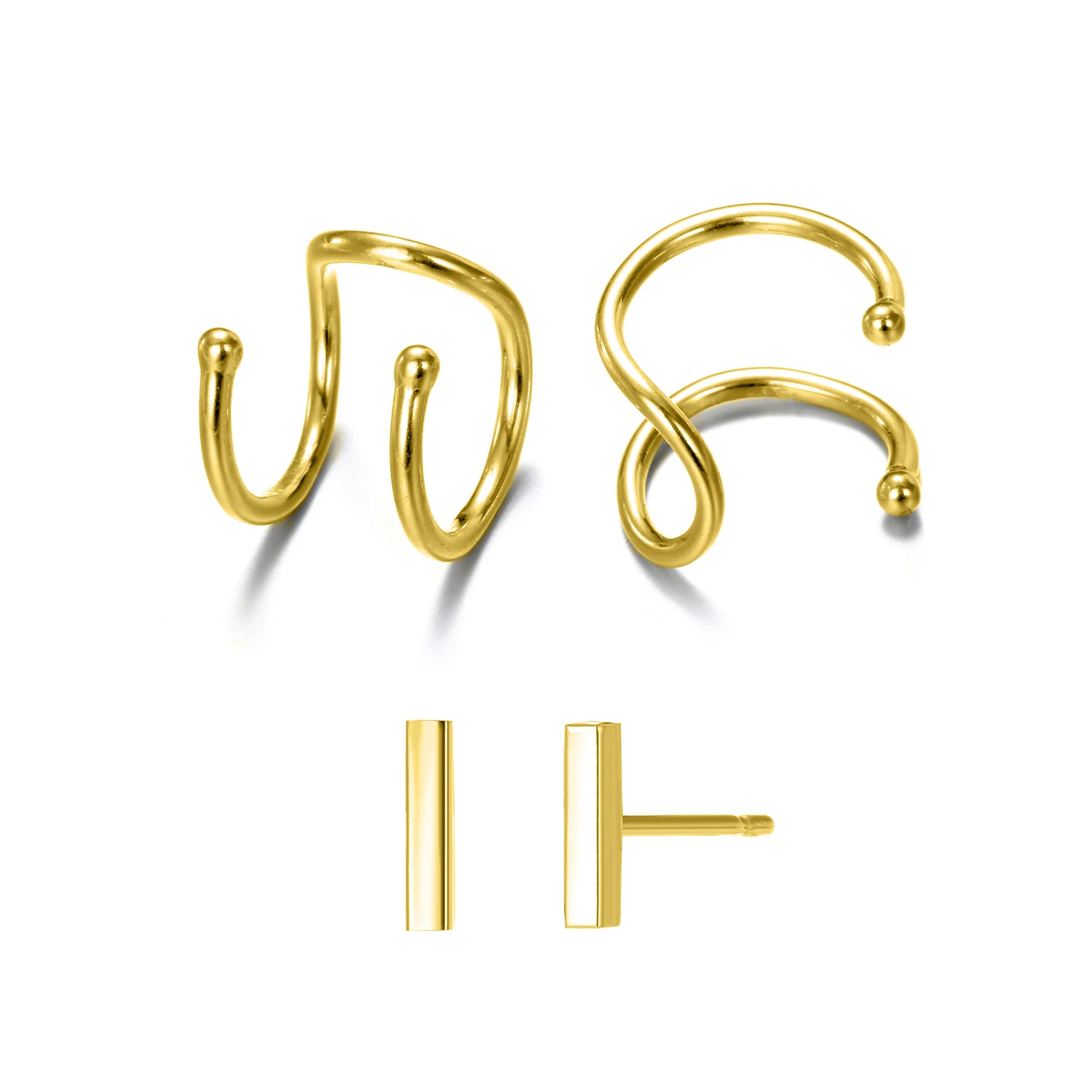 JUJIE Korean Version Of Female Stainless Steel Earring Set Classic Fashion Hollow Ear Clip Long Stick Earrings Wholesale
JUJIE Korean Version Of Female Stainless Steel Earring Set Classic Fashion Hollow Ear Clip Long Stick Earrings Wholesale