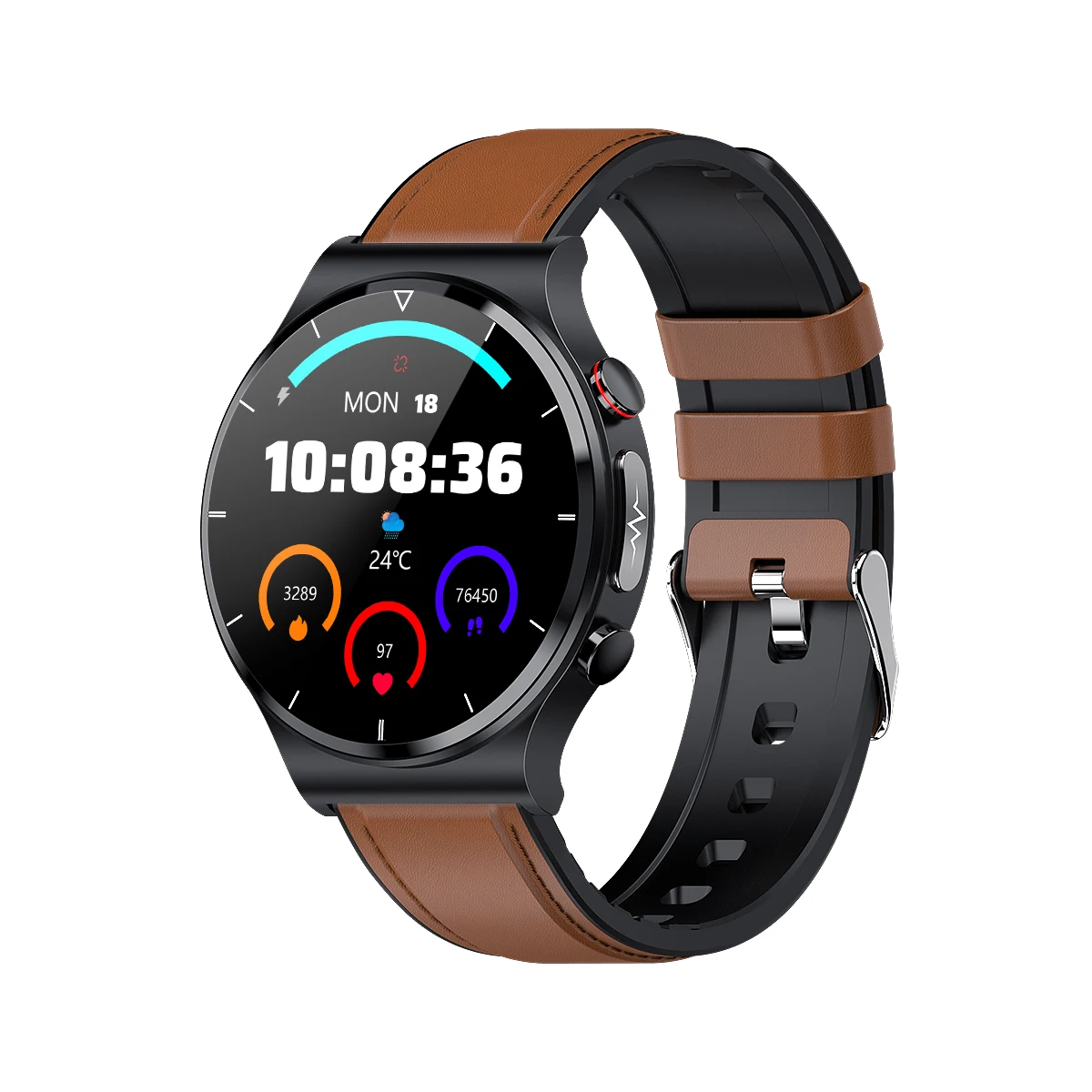 Smart Watch Body Temperature Measurement Sport watch Blood Oxygen Monitor IP68 Waterproof Wireless Charger Smartwatch E88, Colorful
Smart Watch Body Temperature Measurement Sport watch Blood Oxygen Monitor IP68 Waterproof Wireless Charger Smartwatch E88, Colorful