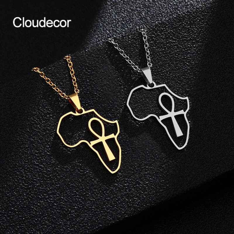Hollow Out African Map Necklace Stainless Steel Ankh Necklace Personalized 18k Necklace Gold Plated Jewelry Custom, 18k gold
Hollow Out African Map Necklace Stainless Steel Ankh Necklace Personalized 18k Necklace Gold Plated Jewelry Custom, 18k gold