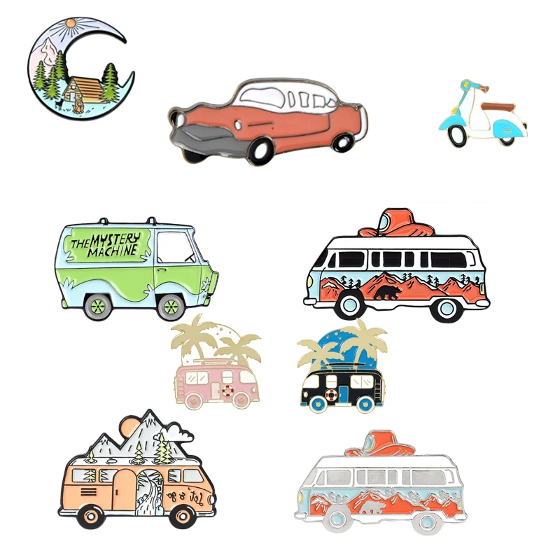 THE MYSTERY MACHINE Enamel Pins Custom Cartoon Scooby Bus Brooches Lapel Pin Shirt Bag Fun Badge Old School Jewelry Gift Friends
THE MYSTERY MACHINE Enamel Pins Custom Cartoon Scooby Bus Brooches Lapel Pin Shirt Bag Fun Badge Old School Jewelry Gift Friends