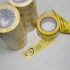 Pressure sensitive low-residue tamper evident tape for carton packing perforated tape