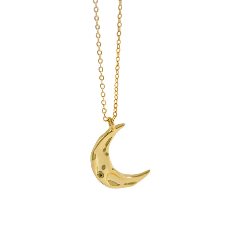 Fashion jewelry 2021 925 sterling silver trendy 14k gold plated link chain hammered moon star pendant necklace
Fashion jewelry 2021 925 sterling silver trendy 14k gold plated link chain hammered moon star pendant necklace