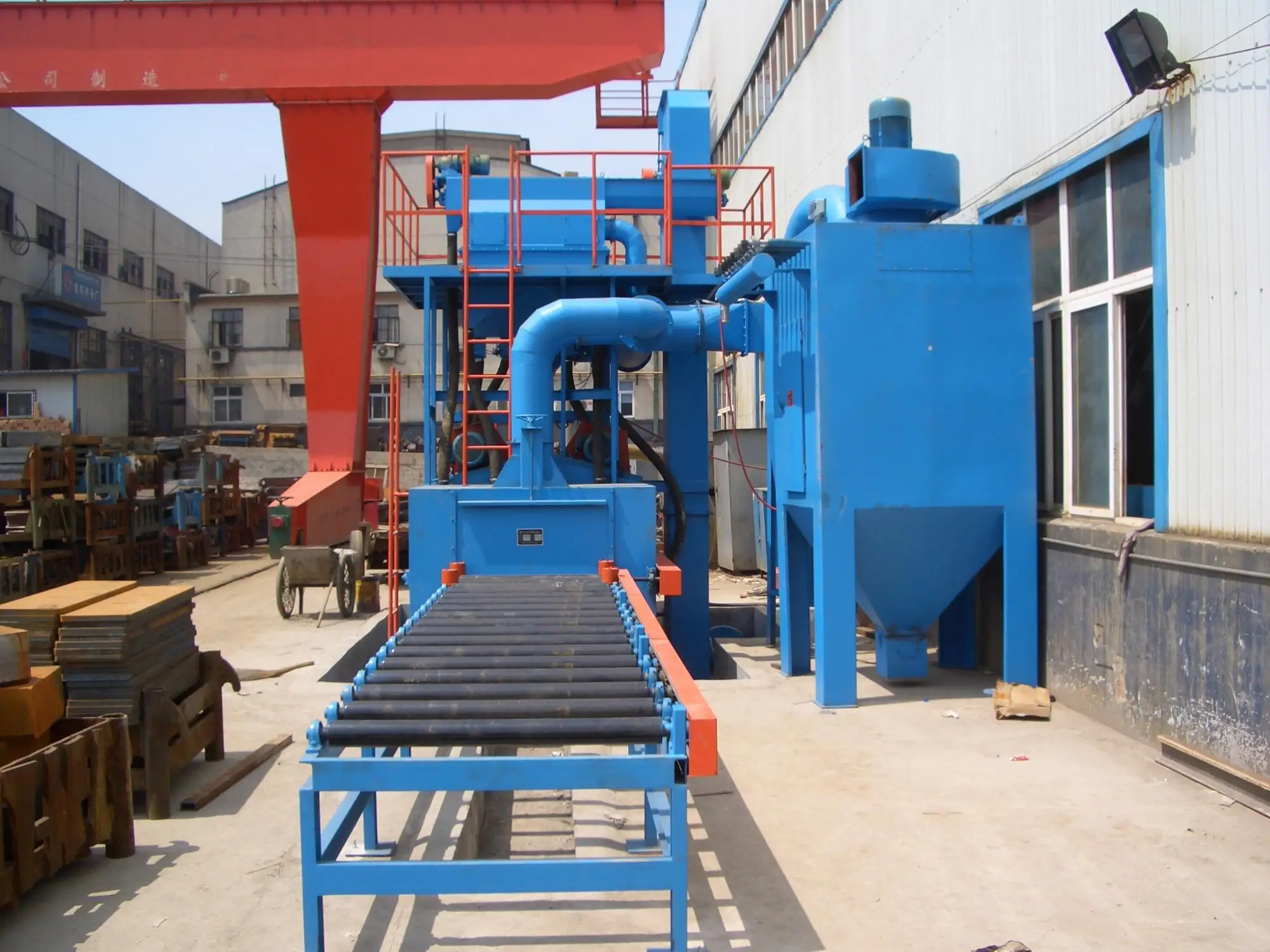 Roller Pass Type Shot Blasting Machine Pipe Shot Blasting Buy Pass