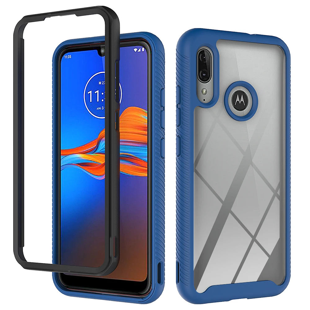 360 Degree Full Protective Non Slip Hybrid Phone Case for Moto E6 Plus Armor Cover with Front Frame
360 Degree Full Protective Non Slip Hybrid Phone Case for Moto E6 Plus Armor Cover with Front Frame