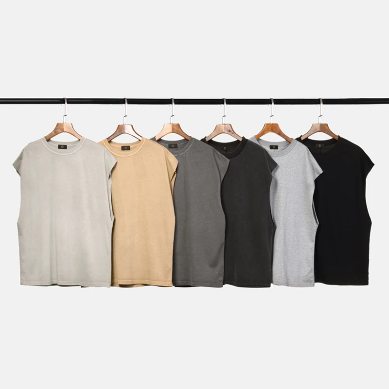 High street style hip-hop vintage crop snow wash vest loose double-sided wear sleeveless plain sleeveless T-shirt
High street style hip-hop vintage crop snow wash vest loose double-sided wear sleeveless plain sleeveless T-shirt