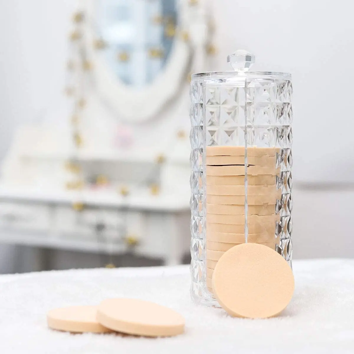 Wholesale Customized Good Quality smart clear acrylic makeup organizer custom cotton pad organizer, Transparent
Wholesale Customized Good Quality smart clear acrylic makeup organizer custom cotton pad organizer, Transparent