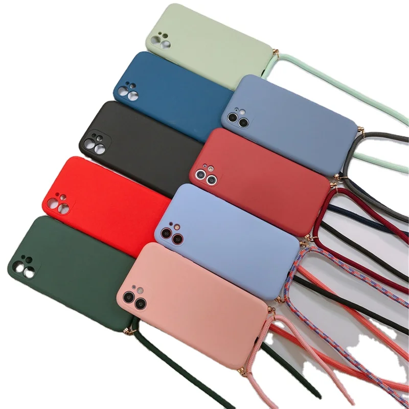 Fashion Crossbody Liquid Silicone Phone Case For iPhone 12 Pro Max Xs Max 7 8 Plus With Lanyard Neck Strap Rope
Fashion Crossbody Liquid Silicone Phone Case For iPhone 12 Pro Max Xs Max 7 8 Plus With Lanyard Neck Strap Rope