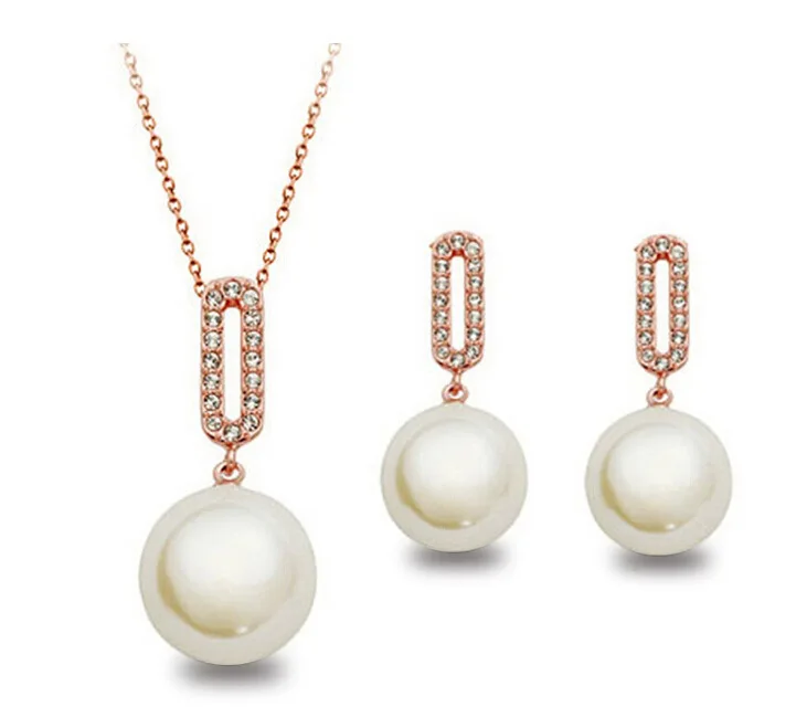Qetesh Girl Wedding Jewelry Sets Gift Rose Gold Pearl Crystals Drop Necklace Earrings Set, Gold silver or custom
Qetesh Girl Wedding Jewelry Sets Gift Rose Gold Pearl Crystals Drop Necklace Earrings Set, Gold silver or custom