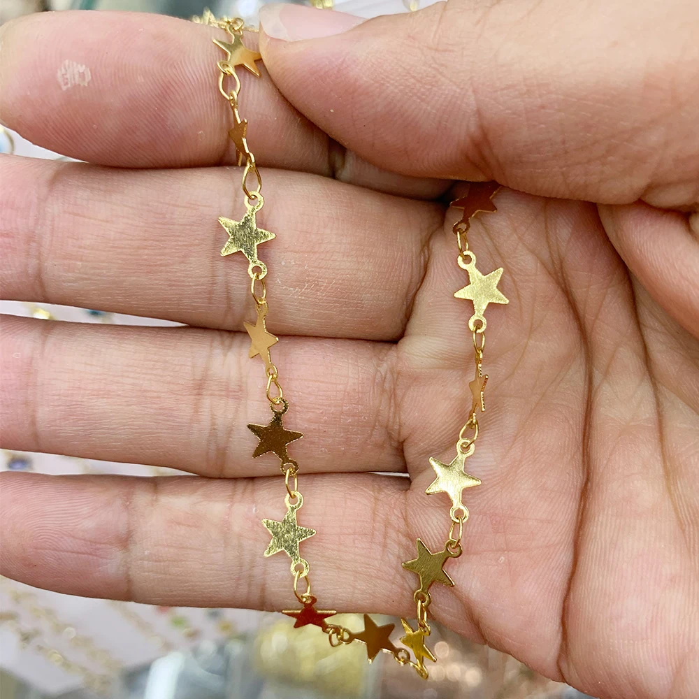 Support Wholesale Supply Star Round Shape Copper Gold Plated Chain Brass Link Chains Accessories For Jewelry Making
Support Wholesale Supply Star Round Shape Copper Gold Plated Chain Brass Link Chains Accessories For Jewelry Making