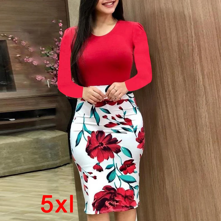 Amazon Hot Sales 5xl Plus Size Women's Clothes Women Casual Dress Lady Elegant Dresses Women Floral Dress 
Amazon Hot Sales 5xl Plus Size Women's Clothes Women Casual Dress Lady Elegant Dresses Women Floral Dress