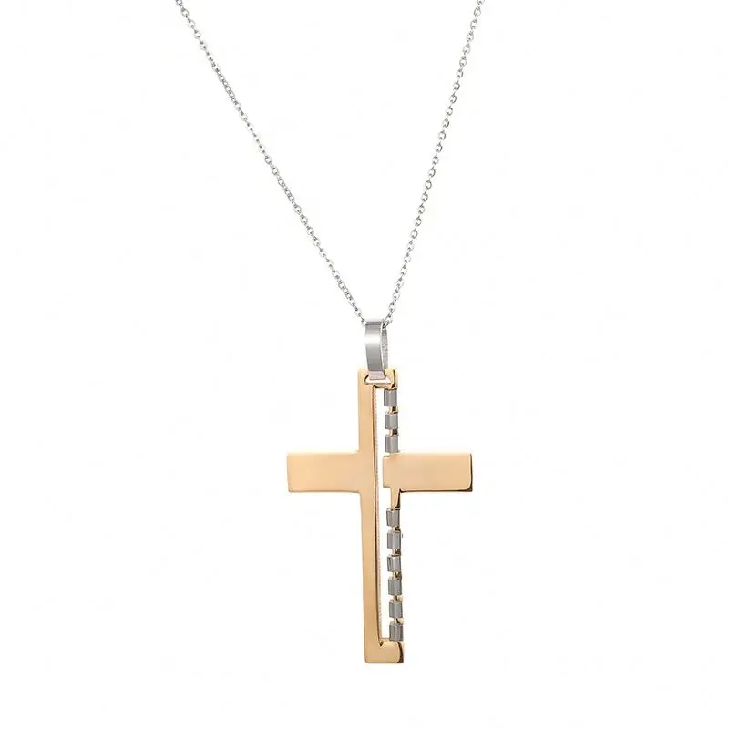 Latest Design Mixed Steel Color Gold Plated Stainless Steel Hollow Punk Cross Chain Necklace, Gold color
Latest Design Mixed Steel Color Gold Plated Stainless Steel Hollow Punk Cross Chain Necklace, Gold color