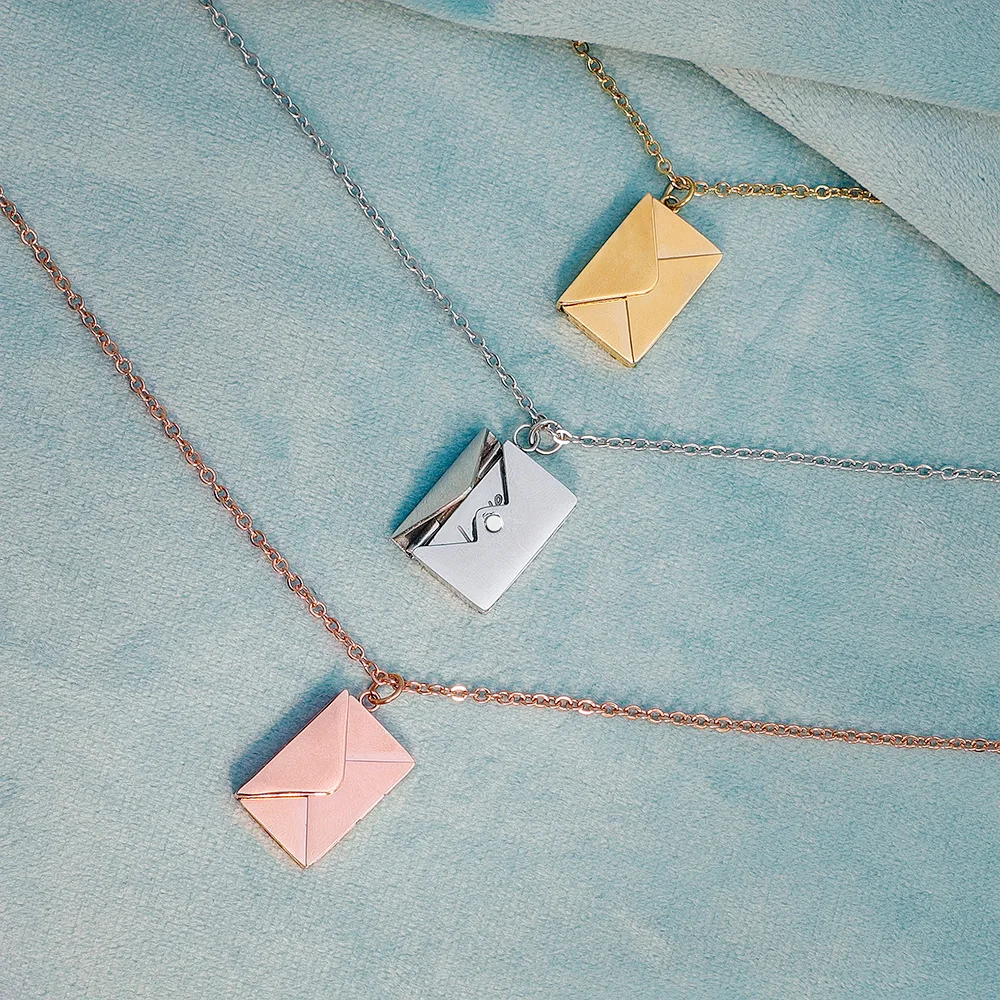 2021 Mother's Day Envelope LOVE LOGO Envelope Necklace Anniversary Slots Necklace Home Envelopes Customized Necklace, Picture
2021 Mother's Day Envelope LOVE LOGO Envelope Necklace Anniversary Slots Necklace Home Envelopes Customized Necklace, Picture