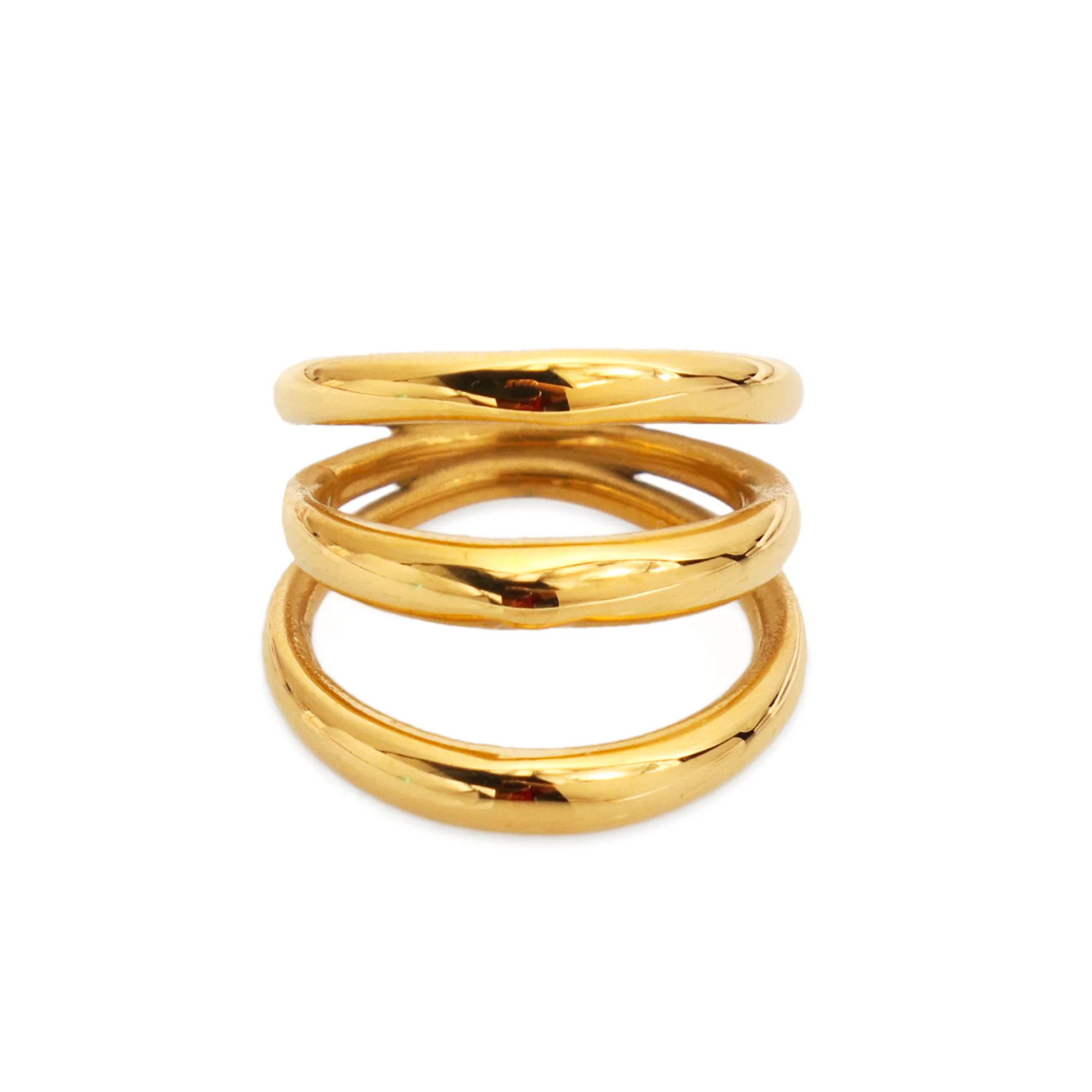 Chris Apri fashion jewelry in stock 316L stainless steel PVD gold plated exaggeration finger ring for women
Chris Apri fashion jewelry in stock 316L stainless steel PVD gold plated exaggeration finger ring for women