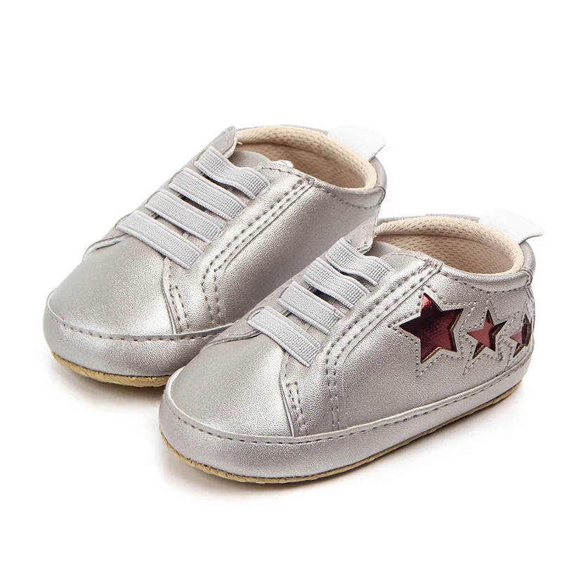 Spring Autumn Pu Leather Baby Boy Sport shoes Soft Star Toddler Causal Walking Shoes, White/gold/sliver
Spring Autumn Pu Leather Baby Boy Sport shoes Soft Star Toddler Causal Walking Shoes, White/gold/sliver