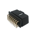 AUTO obd connector 16 PIN MALE CONNECTOR CORE 90 DEGREE METAL PIN, PCB CAN BE SOLDERED