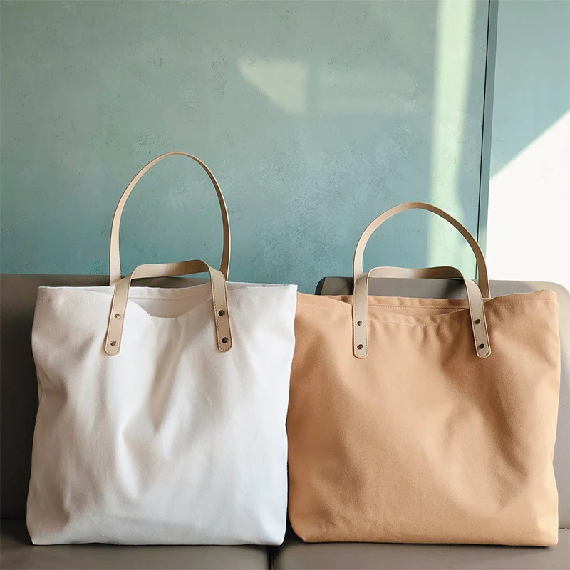 Custom Logo Printing White Cotton Canvas Totebag Women Cotton Canvas with Leather Handles and Rivets
Custom Logo Printing White Cotton Canvas Totebag Women Cotton Canvas with Leather Handles and Rivets