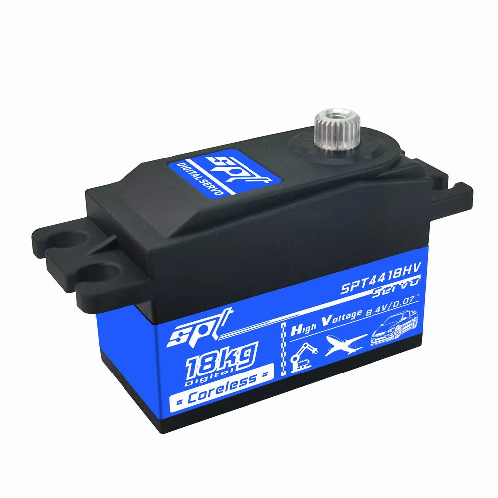 SPT Servo Short Body SPT4418HV 180 degree 18kg Metal gear Digital Coreless servo for RC Car RC Robot Remote control boat
SPT Servo Short Body SPT4418HV 180 degree 18kg Metal gear Digital Coreless servo for RC Car RC Robot Remote control boat