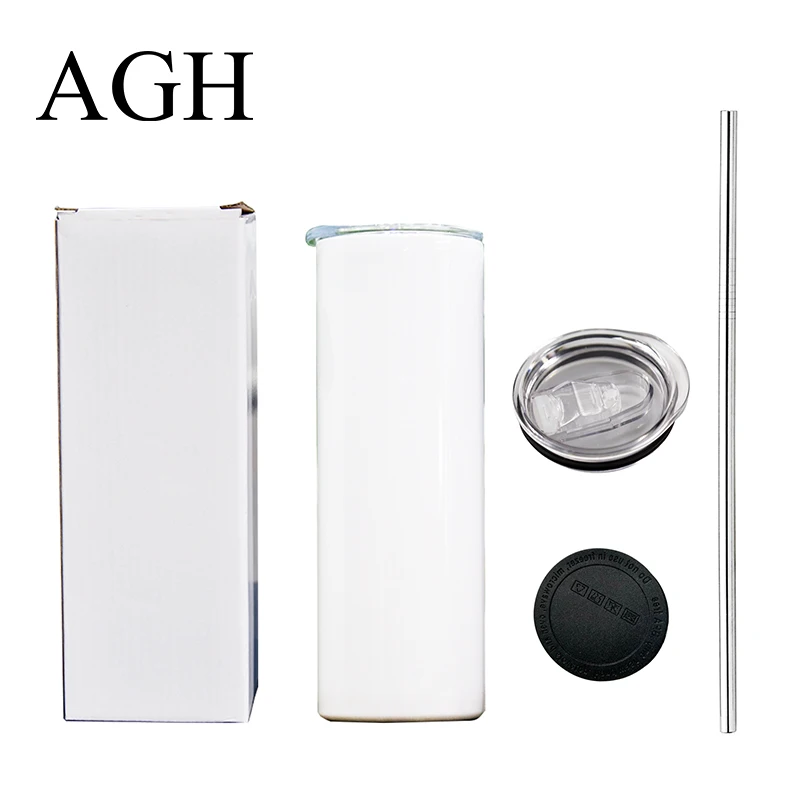 RTS Sublimation Blanks 20 OZ Stainless Steel Metal Straw White Sublimation Straight Skinny Tumblers Cups With Rubber Bottom, White for sublimation
RTS Sublimation Blanks 20 OZ Stainless Steel Metal Straw White Sublimation Straight Skinny Tumblers Cups With Rubber Bottom, White for sublimation