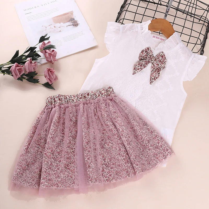 Spring Summer 2021 Girls Short-sleeved Shirt Skirt Suit Children's Clothing Tops Dress Set For Girl Bow Lace Clothes Kid Fashion, As pic shows, we can according to your request also
Spring Summer 2021 Girls Short-sleeved Shirt Skirt Suit Children's Clothing Tops Dress Set For Girl Bow Lace Clothes Kid Fashion, As pic shows, we can according to your request also