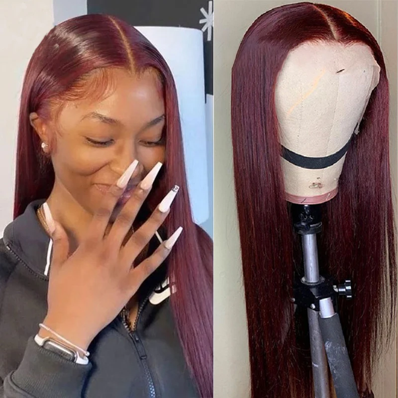 100% human hair products for black women HD transparent swiss lace wig burgundy 13x4 lace frontal wig
100% human hair products for black women HD transparent swiss lace wig burgundy 13x4 lace frontal wig