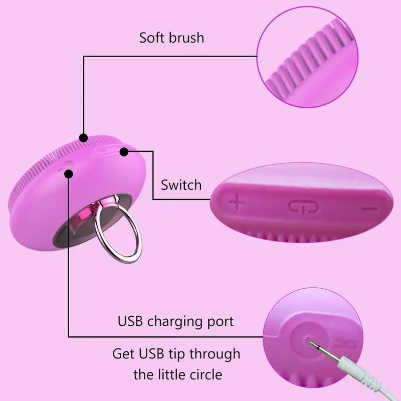 2020 New design Acoustic wave magnetic massage silicone sonic facial cleansing brush sonic face brush, Pink, purple, green
2020 New design Acoustic wave magnetic massage silicone sonic facial cleansing brush sonic face brush, Pink, purple, green