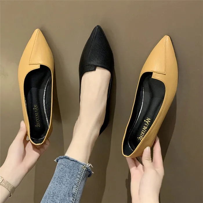 Women's shoes flat heel soft bottom comfortable shallow mouth pointed new style women's shoes wholesale, Yellow, black
Women's shoes flat heel soft bottom comfortable shallow mouth pointed new style women's shoes wholesale, Yellow, black