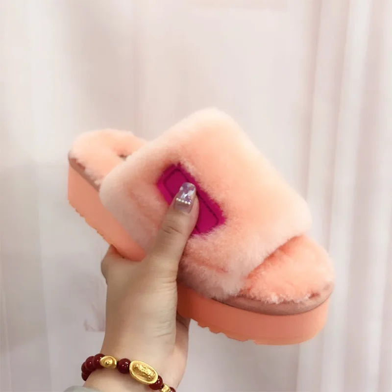 New best selling winter real wool disco ladies fur sandals fur slides for women, Customized color
New best selling winter real wool disco ladies fur sandals fur slides for women, Customized color