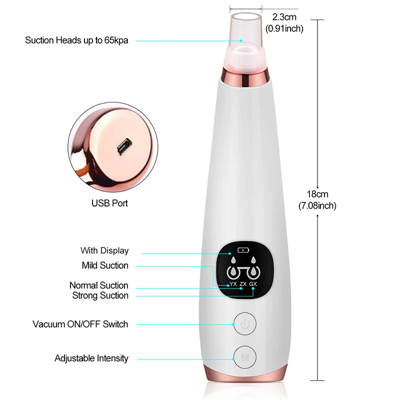 Chinese High Quality Private Label Facial Dermasuction At Home Nose Black Head Removal Comedone Extractor Blackhead Remover
Chinese High Quality Private Label Facial Dermasuction At Home Nose Black Head Removal Comedone Extractor Blackhead Remover
