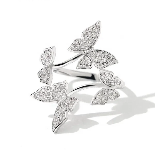 Fashion shiny Gold Silver Rose gold 4 Butterfly Opening Ring For Women Full Crystal Zircon Adjustable Rings, Picture
Fashion shiny Gold Silver Rose gold 4 Butterfly Opening Ring For Women Full Crystal Zircon Adjustable Rings, Picture