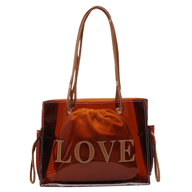 Summer fashion high quality bag plastic transparent tote handbag handbag and wallet combo PVC jelly bag for ladies
Summer fashion high quality bag plastic transparent tote handbag handbag and wallet combo PVC jelly bag for ladies
