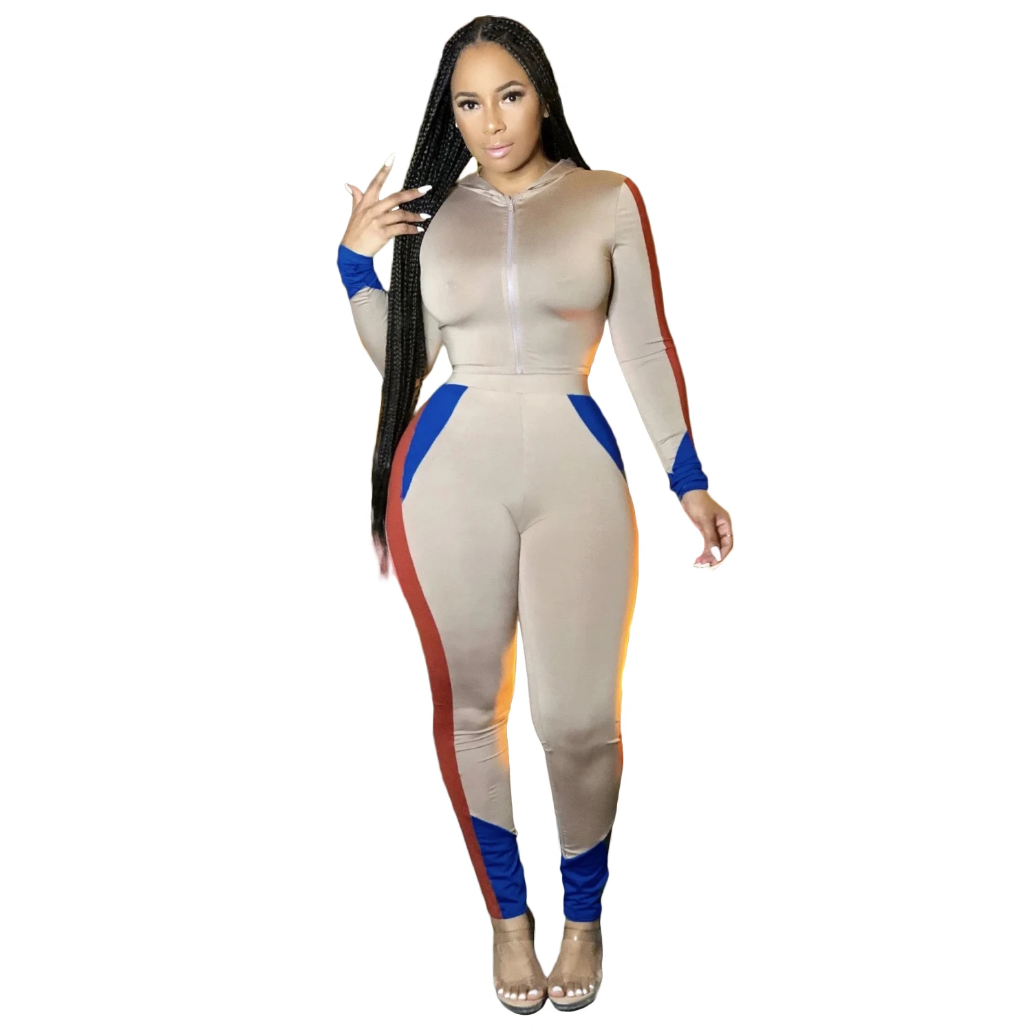 Two Piece Set Women Clothing Casual Stitching Sports Hooded Pant Set, Picture color
Two Piece Set Women Clothing Casual Stitching Sports Hooded Pant Set, Picture color