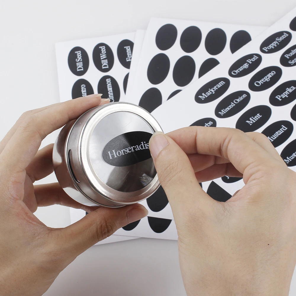 12 Piece Kitchen Magnetic Spice Tea Tins Stainless Steel Condiment set condiment Jars with Chalkboard Stickers, Silver
12 Piece Kitchen Magnetic Spice Tea Tins Stainless Steel Condiment set condiment Jars with Chalkboard Stickers, Silver