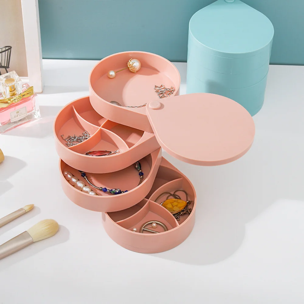 New design ABS multi layer earrings packaging blue pink white rotating holder box jewelry organizer, White/pink/blue
New design ABS multi layer earrings packaging blue pink white rotating holder box jewelry organizer, White/pink/blue