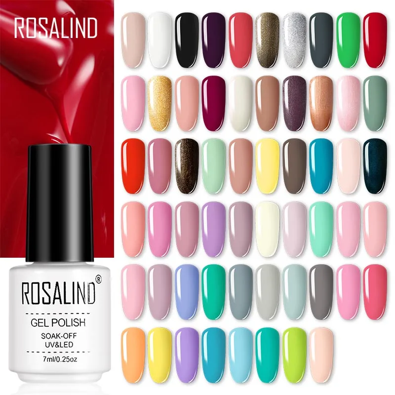 ROSALIND nail products wholesale manicure 58 colors gel varnish custom logo oem long lasting soak off uv lamp gel nail polish
ROSALIND nail products wholesale manicure 58 colors gel varnish custom logo oem long lasting soak off uv lamp gel nail polish