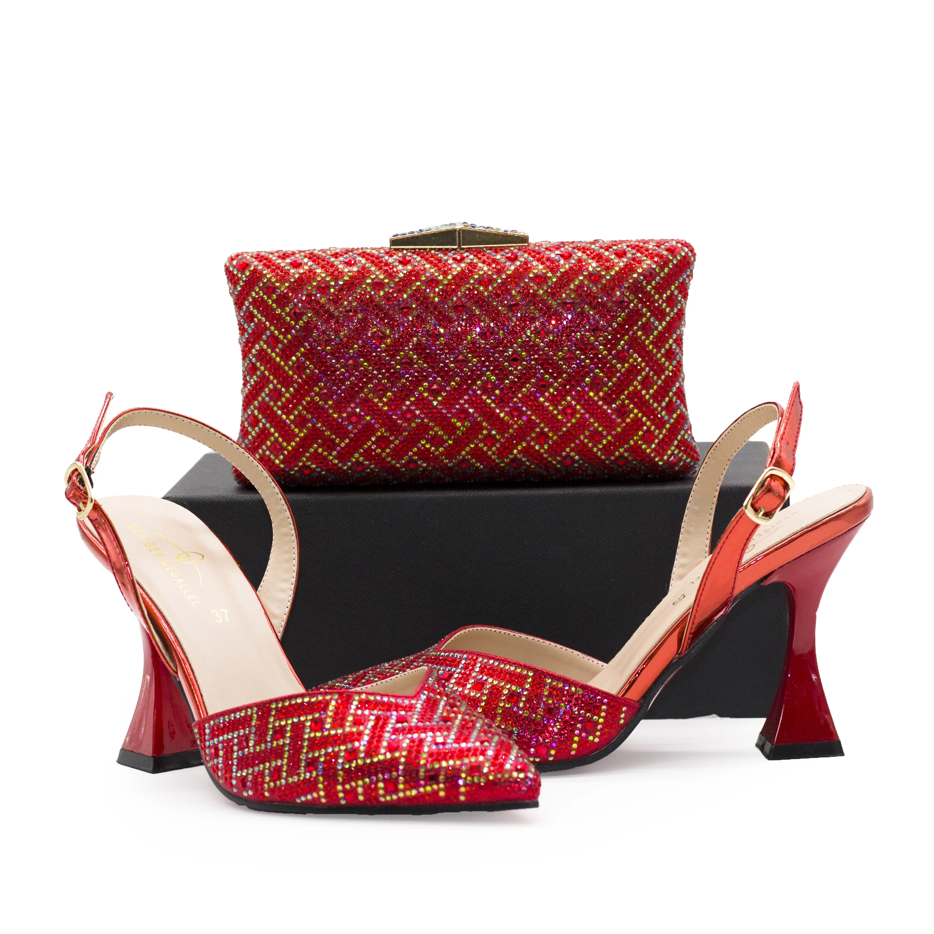 Y555-1 Women Footwear Italian Shoes and Bag Set Matching Party Dress Heels with Purse Set 
Y555-1 Women Footwear Italian Shoes and Bag Set Matching Party Dress Heels with Purse Set
