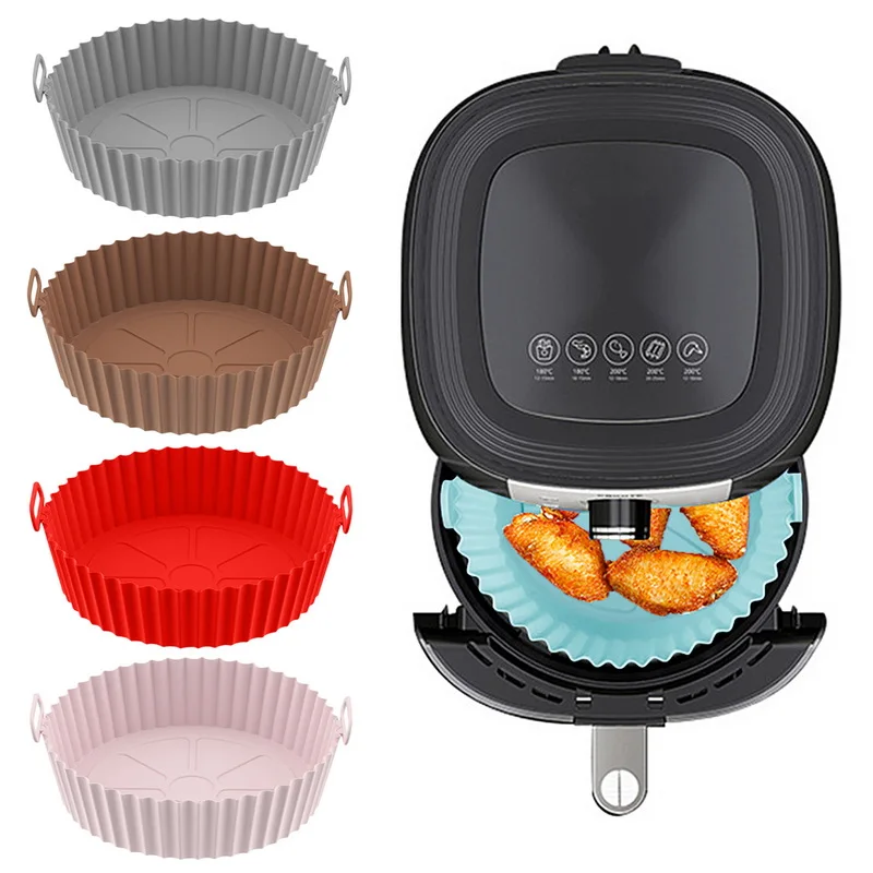 Hot-selling Reusable Air Fryer Food Safe Silicone Pot Basket Liner Air Fryer Non Stick And Heat-Resistant Pot For Air Fryer
Hot-selling Reusable Air Fryer Food Safe Silicone Pot Basket Liner Air Fryer Non Stick And Heat-Resistant Pot For Air Fryer