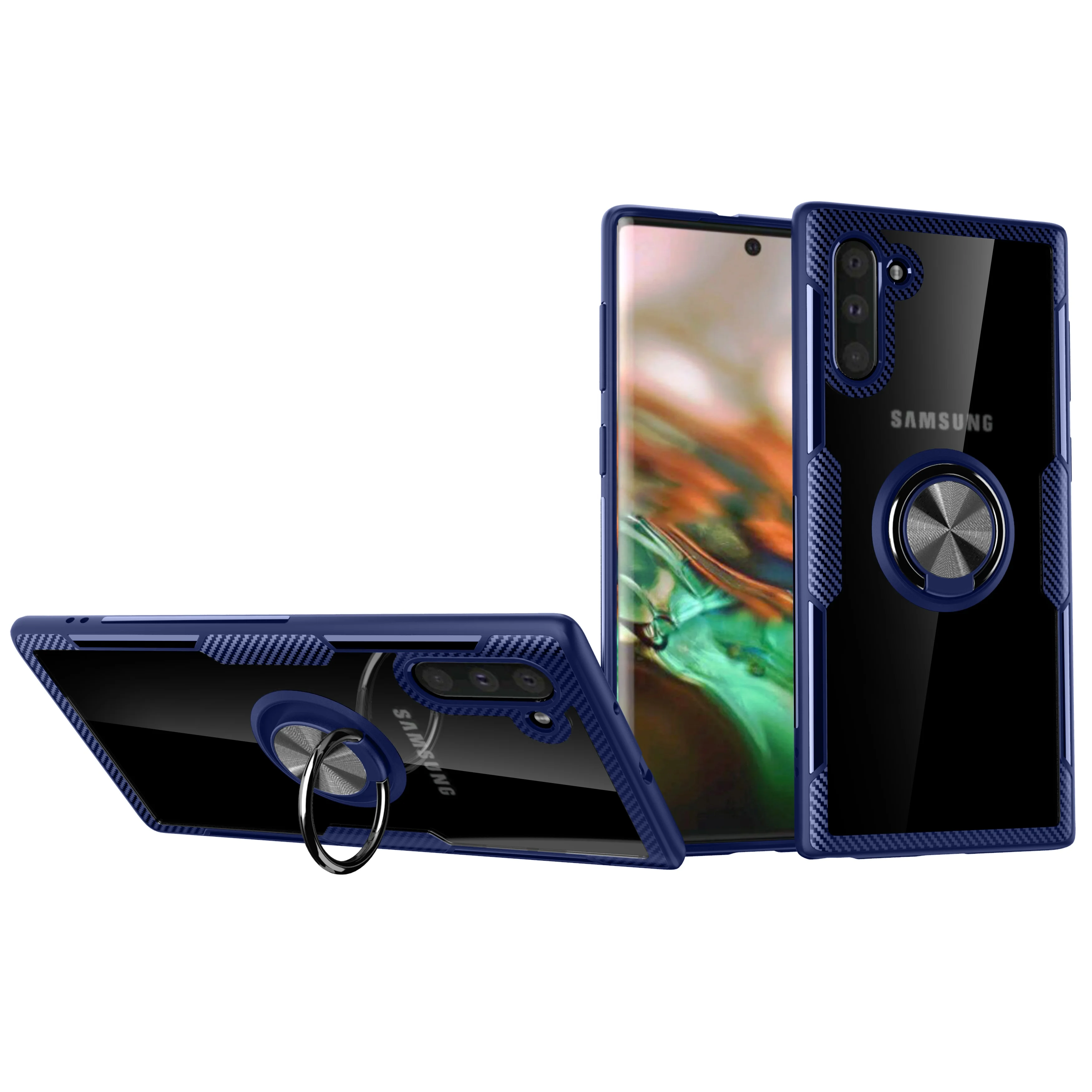 Transparent Mobile Shell With Finger Ring Car Magnetic Phone case For Samsung Galaxy Note 10 / Note 10+, Multi-color, can be customized
Transparent Mobile Shell With Finger Ring Car Magnetic Phone case For Samsung Galaxy Note 10 / Note 10+, Multi-color, can be customized