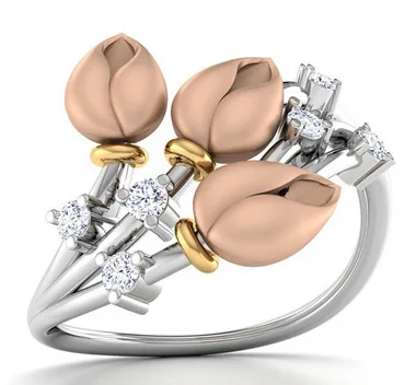 Exquisite Rose Gold Color Flower Bud Charms Ring White Gold Filled Romantic Cubic Zirconia Women's Party Ring
Exquisite Rose Gold Color Flower Bud Charms Ring White Gold Filled Romantic Cubic Zirconia Women's Party Ring