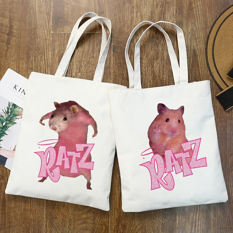 YASEN Custom Kawaii Mouse Ratz Letter Print Tote Cotton Bag Women Shopper Shoulder Bags Casual Girls Canvas Shopping Bag
YASEN Custom Kawaii Mouse Ratz Letter Print Tote Cotton Bag Women Shopper Shoulder Bags Casual Girls Canvas Shopping Bag