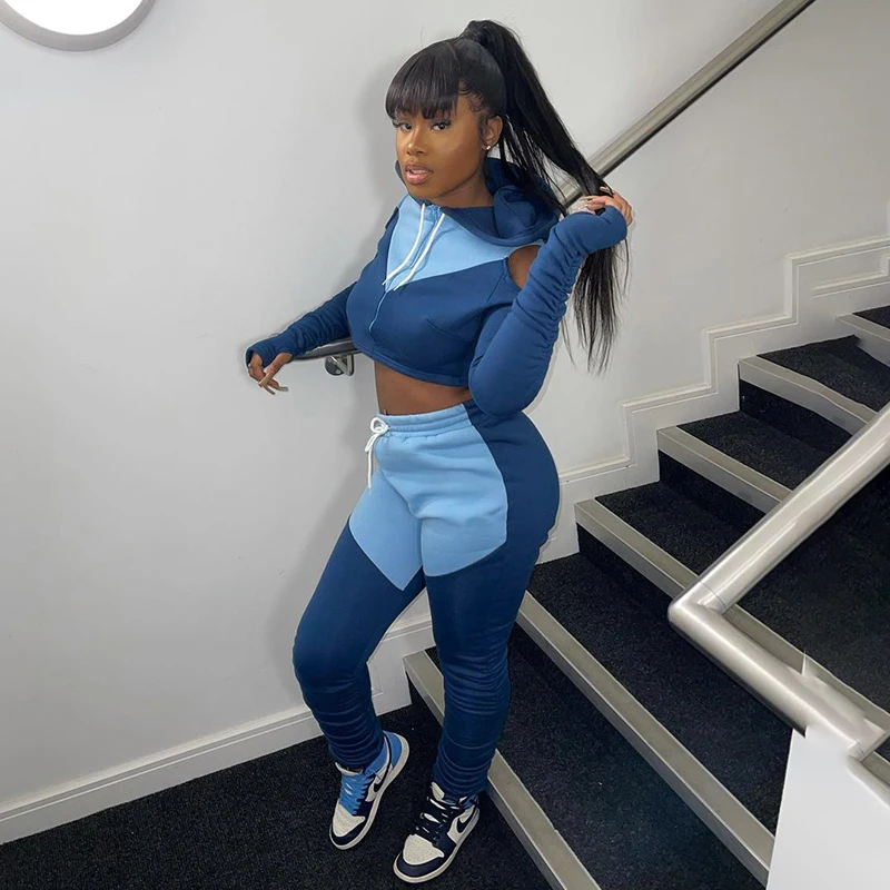 K21ST485 Women Fall Clothes 2021 Long Sleeve Hollow Out Top Drawstring Patns Color Patchwork Streetwear Two Piece Set
K21ST485 Women Fall Clothes 2021 Long Sleeve Hollow Out Top Drawstring Patns Color Patchwork Streetwear Two Piece Set