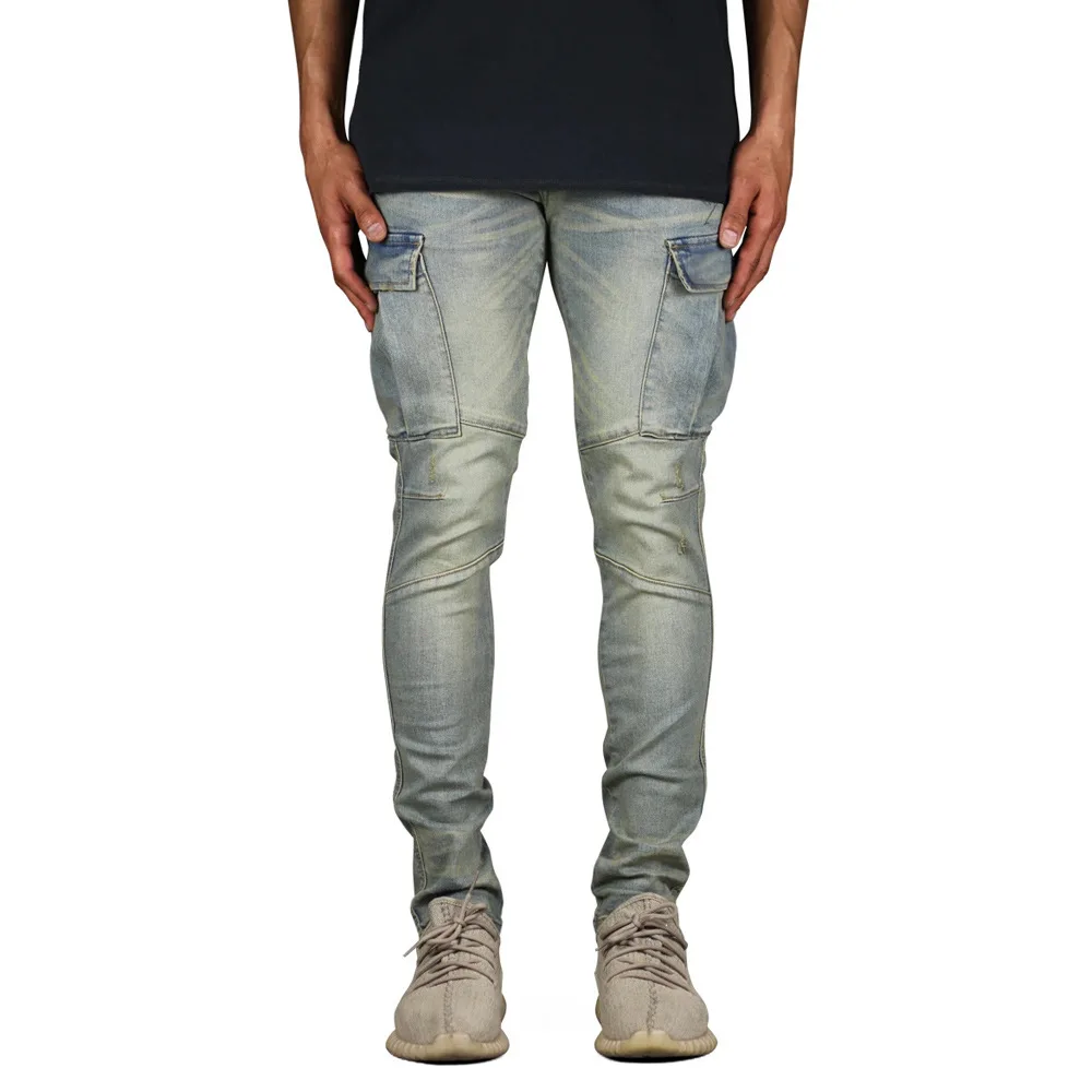 2022 Customized Multi-pocket Work cargo jeans Cotton Stretchy Fashion Denim Pants For Men, Blue
2022 Customized Multi-pocket Work cargo jeans Cotton Stretchy Fashion Denim Pants For Men, Blue