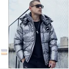 Men's new thickened down jacket hoodie winter coat oversize at wholesale price