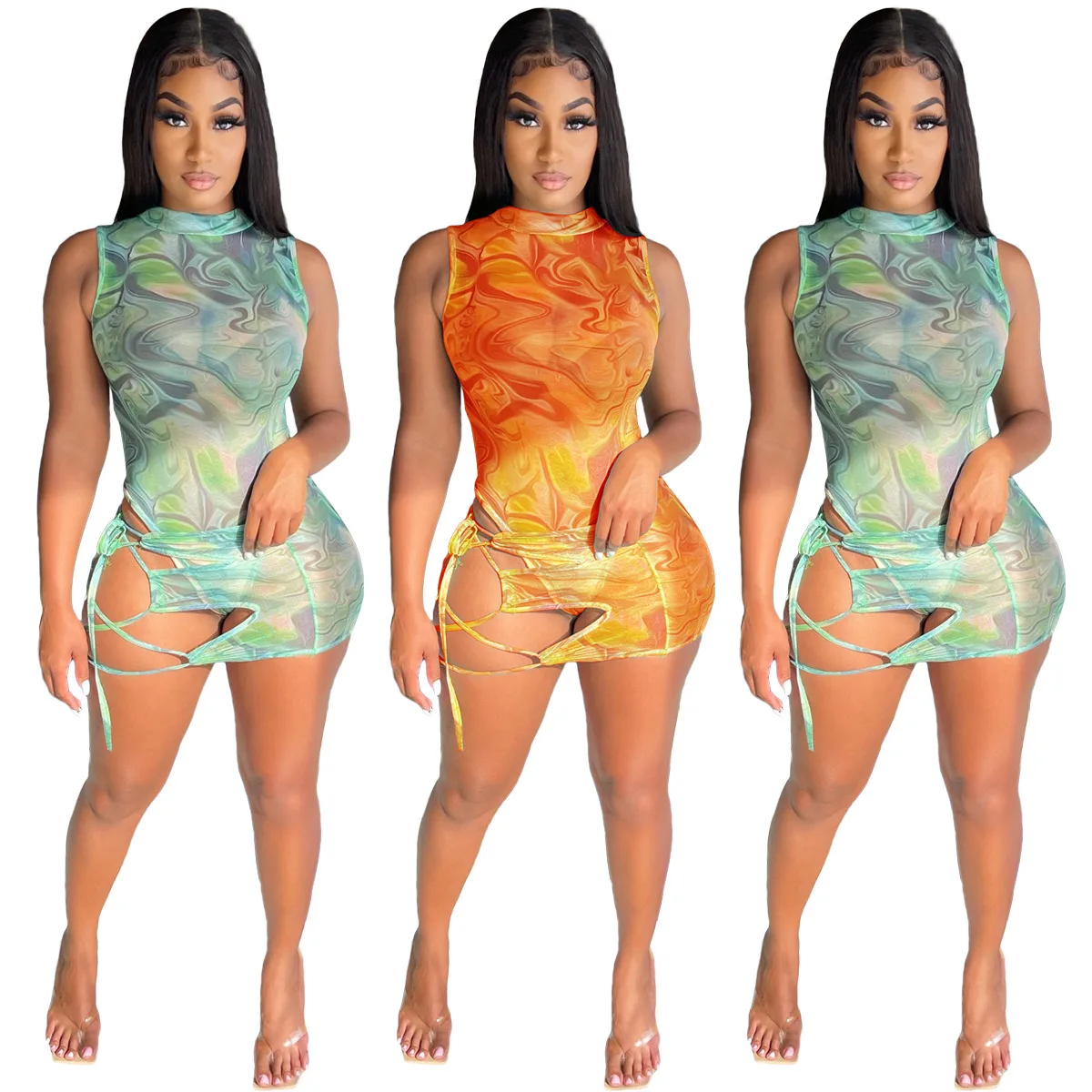 Hot Sale Summer Beach Wear 2022 Clothes Mesh Tie Dye Bodycon Sexy Jumpsuit Printed Two Piece Skirt Set Women
Hot Sale Summer Beach Wear 2022 Clothes Mesh Tie Dye Bodycon Sexy Jumpsuit Printed Two Piece Skirt Set Women