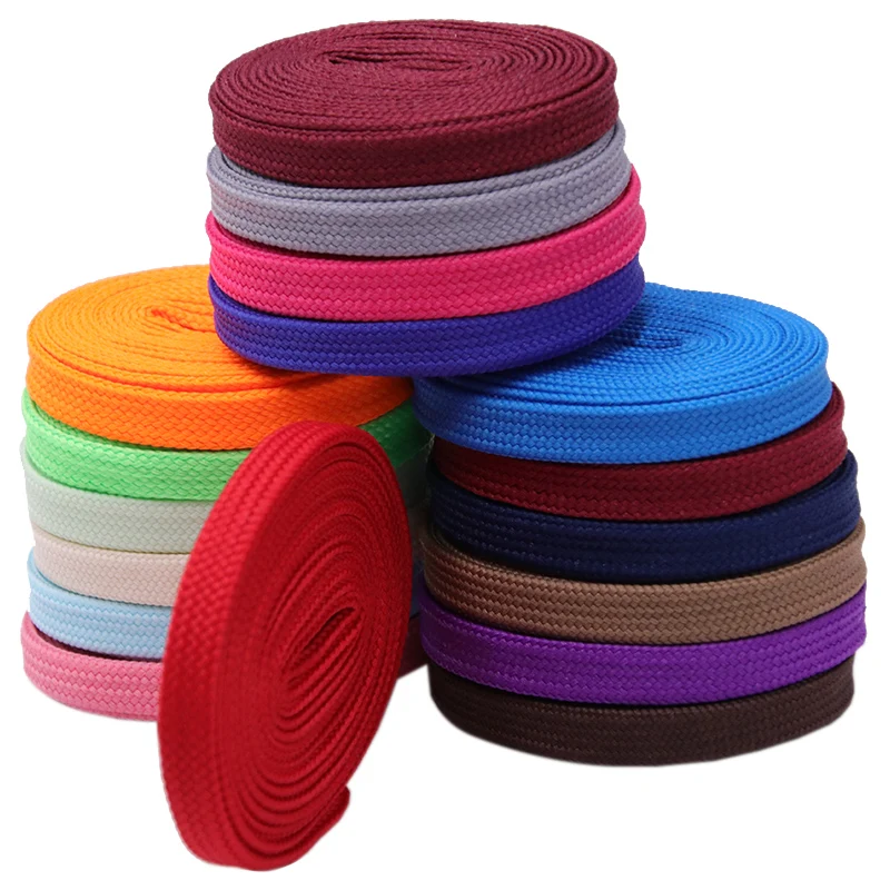 Wholesale Shoelace Custom 17 colors High quality Polyester Material wide Flat Shoelaces Foe Sneakers Shoes
Wholesale Shoelace Custom 17 colors High quality Polyester Material wide Flat Shoelaces Foe Sneakers Shoes