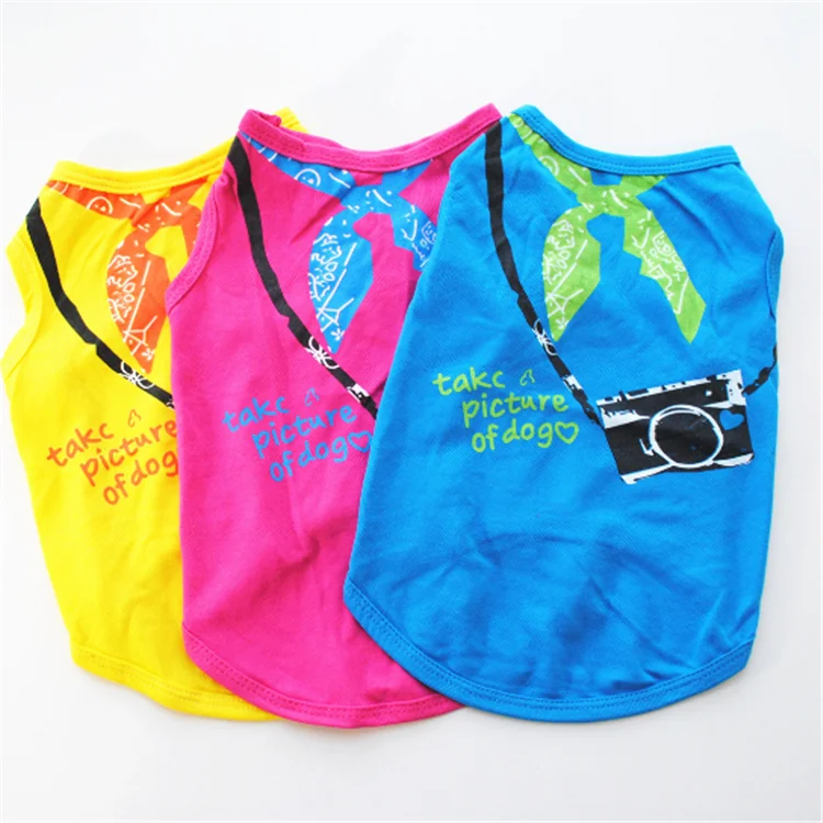 Wholesale best quality summer pet dog clothes puppy T-shirt pet vest clothing dog clothes small, White
Wholesale best quality summer pet dog clothes puppy T-shirt pet vest clothing dog clothes small, White
