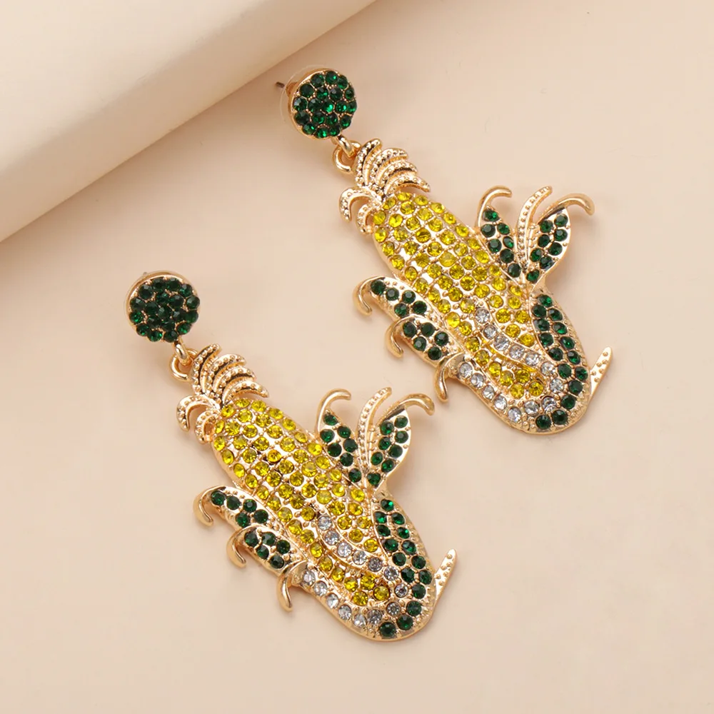 Personalized Style Cubic Zirconia Corn Dangle Earrings Micro Pave Rhinestone Crystal Corn Drop Earrings For Girls
Personalized Style Cubic Zirconia Corn Dangle Earrings Micro Pave Rhinestone Crystal Corn Drop Earrings For Girls