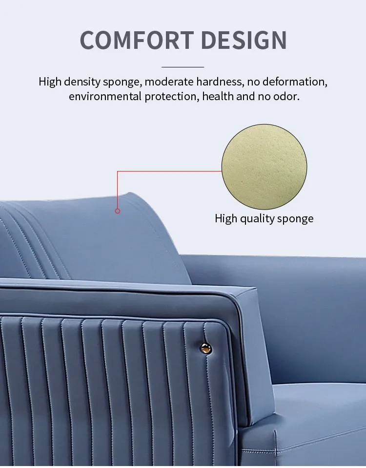 Pengpai Sitting Room Furniture Simple Seat Sets 3 Seater Sofa