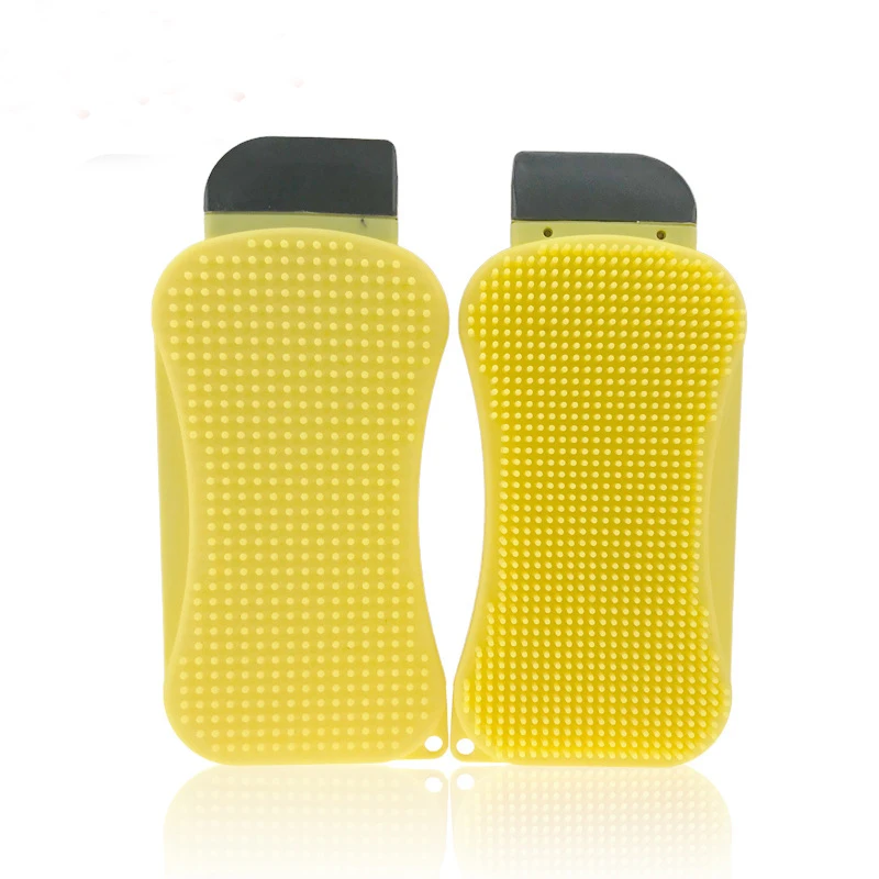 food grade silicone washing sponge 3 in 1 silicone sponge with kitchen scrubber scraper, Yellow
food grade silicone washing sponge 3 in 1 silicone sponge with kitchen scrubber scraper, Yellow