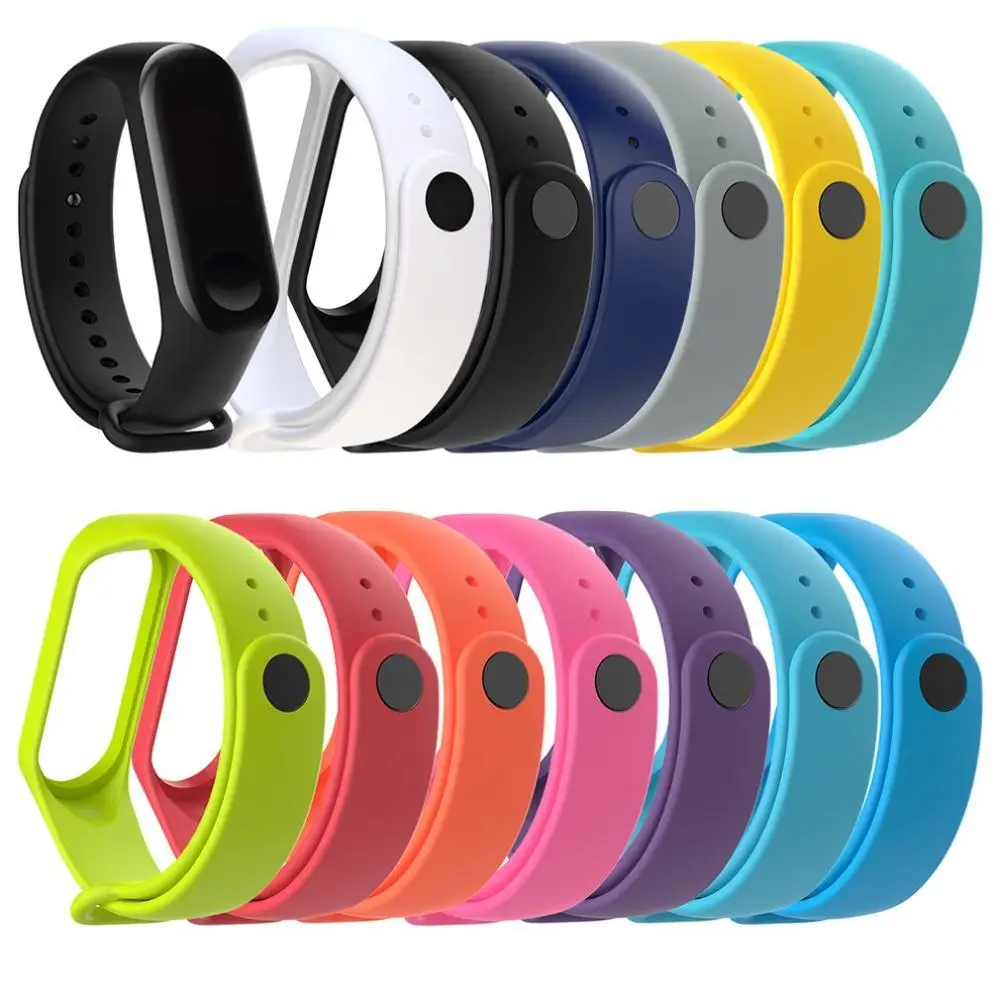 

New Wrist Strap Replacement For Xiaomi Mi band 4 Millet Bracelet Colorful Smart Wristband Strap Silica Gel